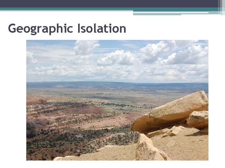 Geographic Isolation 