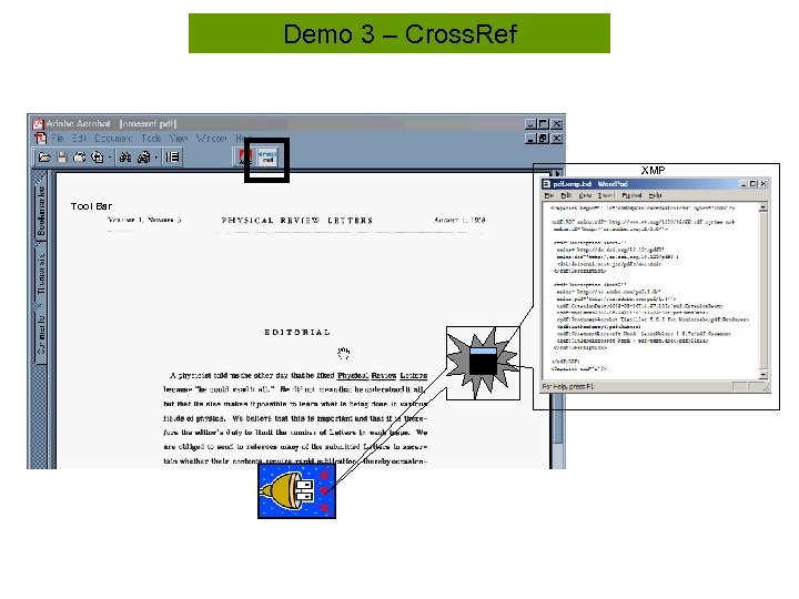 Demo 3 – Cross. Ref XMP Tool Bar 