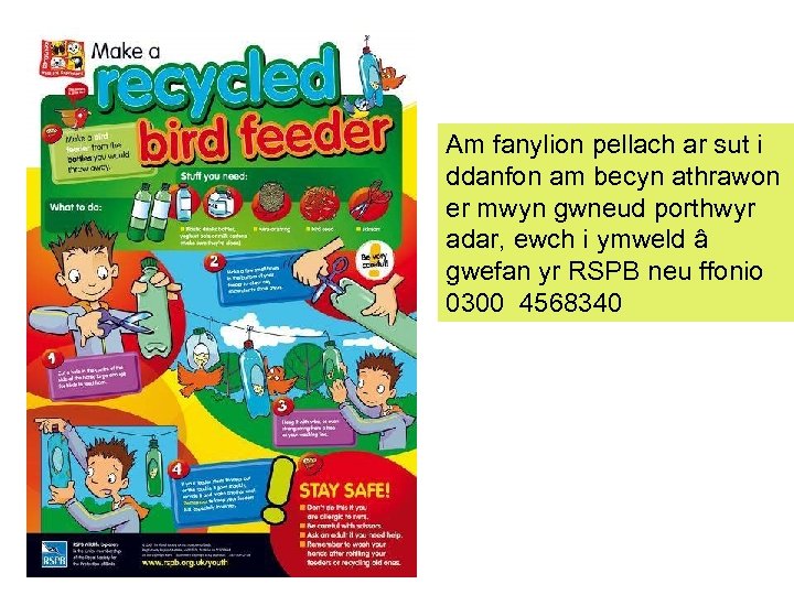 Am fanylion pellach ar sut i ddanfon am becyn athrawon er mwyn gwneud porthwyr