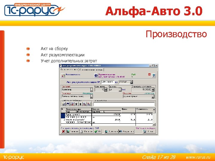 1c альфа авто запрет прав на корректирование проведенного документа