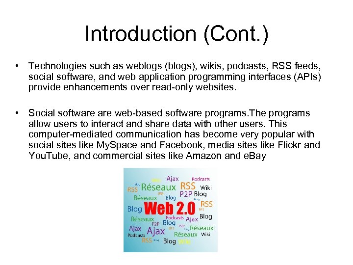 Web 2 0 Technology Xunyu Pan Csi 668 Presentation