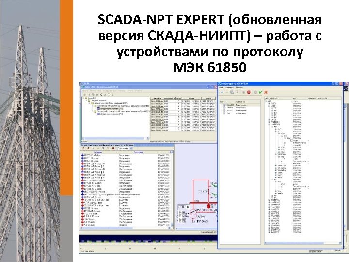 SCADA-NPT EXPERT (обновленная версия СКАДА-НИИПТ) – работа с устройствами по протоколу МЭК 61850 