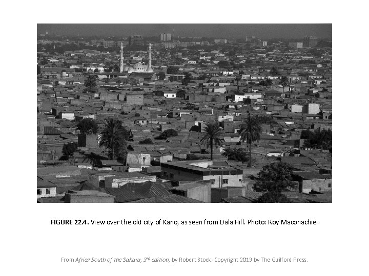 FIGURE 22. 4. View over the old city of Kano, as seen from Dala