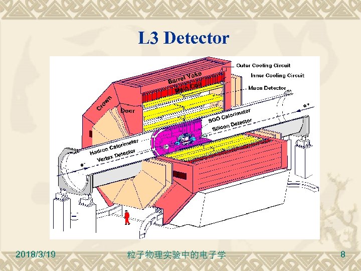 L 3 Detector 2018/3/19 粒子物理实验中的电子学 8 