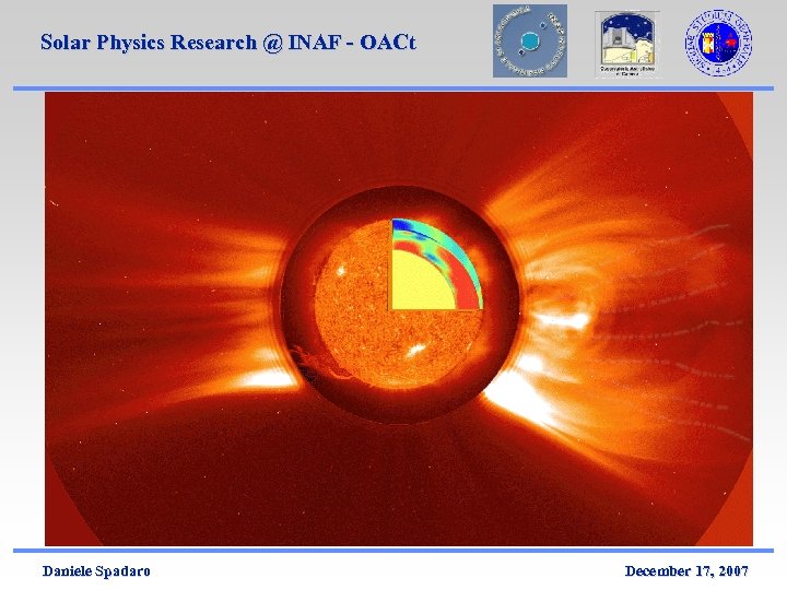 Solar Physics Research @ INAF - OACt Daniele Spadaro December 17, 2007 