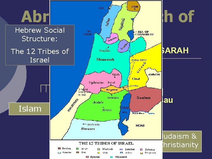 Abraham-Patriarch of Hebrew Social Structure: Monotheism HAGAR The 12 Tribes of Israel ABRAHAM Ishmael