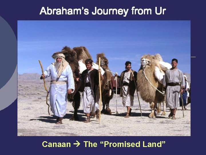 Abraham’s Journey from Ur Canaan The “Promised Land” 