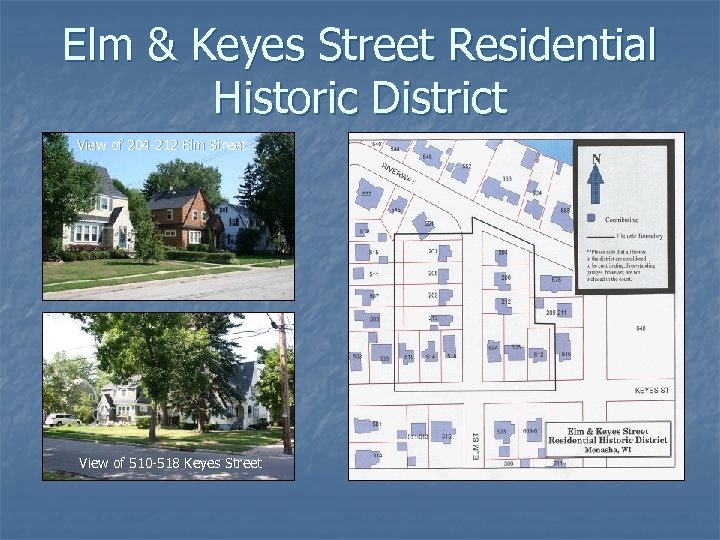 Elm & Keyes Street Residential Historic District View of 204 -212 Elm Street View