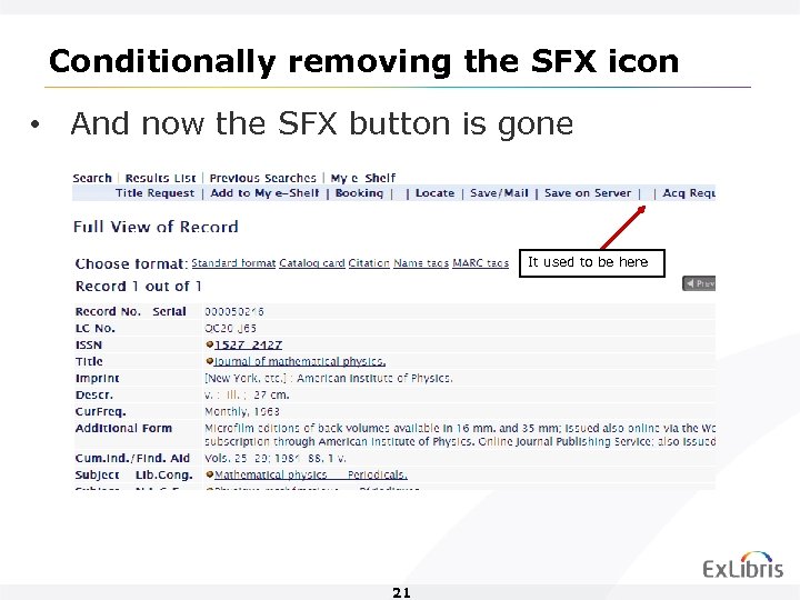 Conditionally removing the SFX icon • And now the SFX button is gone It