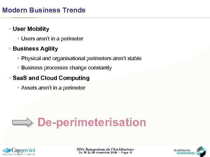 Modern Business Trends § User Mobility • Users aren’t in a perimeter § Business