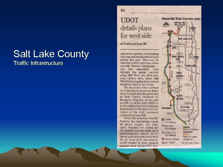 Salt Lake County Traffic Infrastructure 