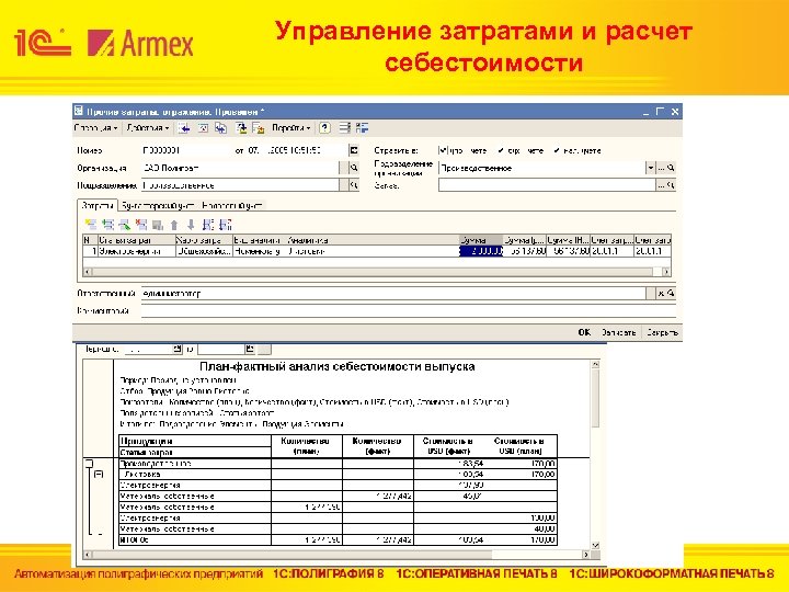 Управление затратами и расчет себестоимости 