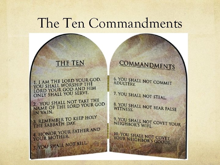 The Ten Commandments 