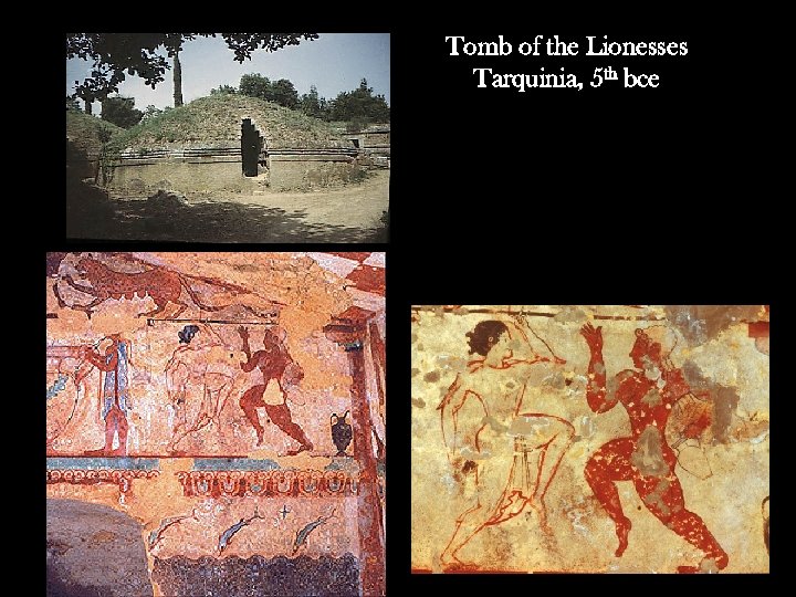 Tomb of the Lionesses Tarquinia, 5 th bce 