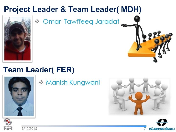 Project Leader & Team Leader( MDH) v Omar Tawffeeq Jaradat Team Leader( FER) v