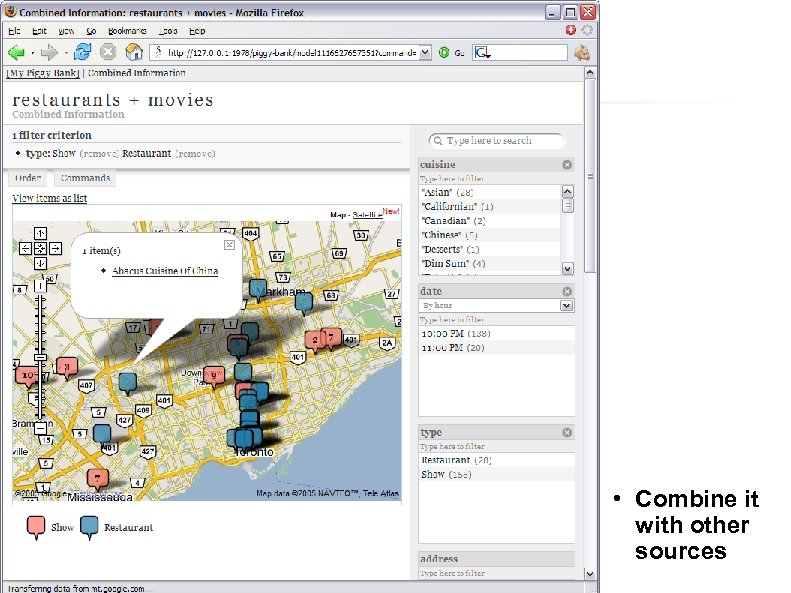  • Combine it with other sources 