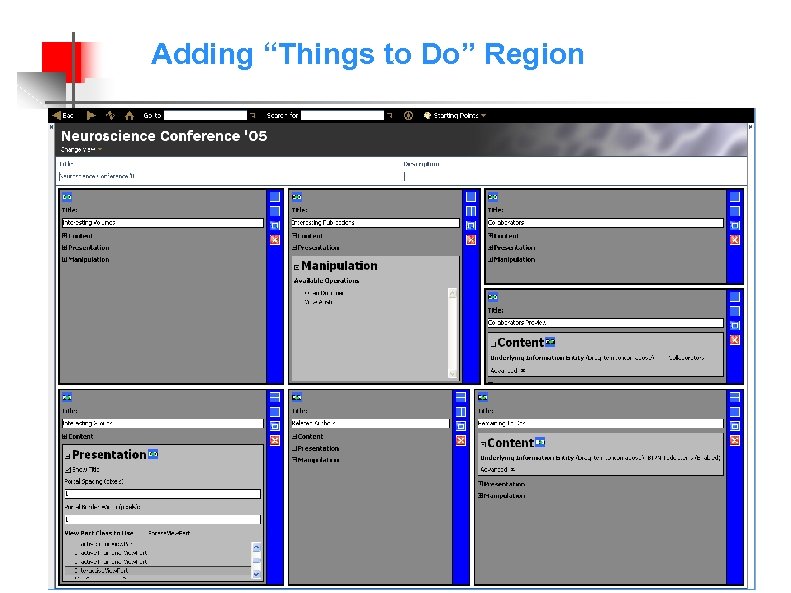 Adding “Things to Do” Region 