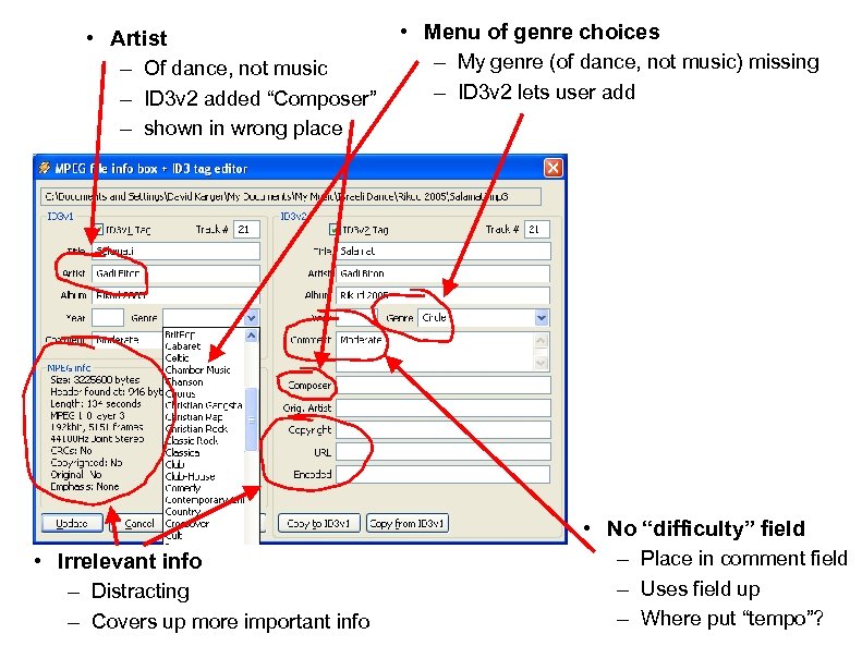  • Artist – Of dance, not music – ID 3 v 2 added
