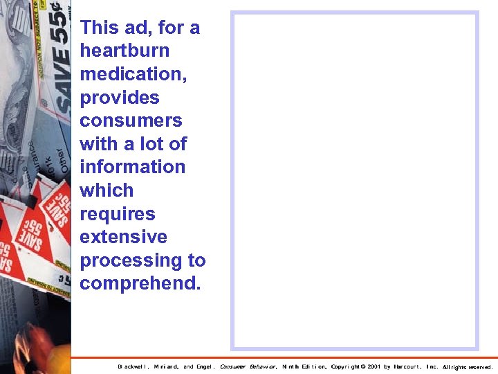 This ad, for a heartburn medication, provides consumers with a lot of information which