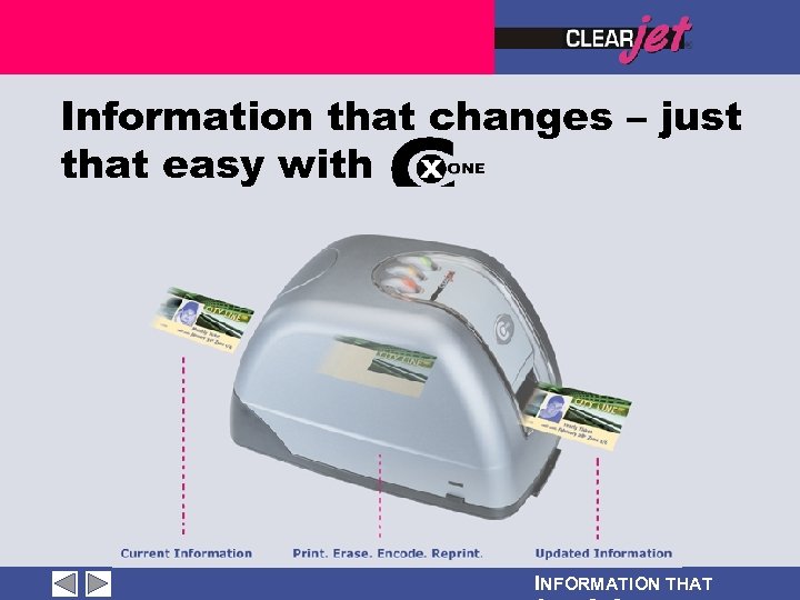 Information that changes – just that easy with INFORMATION THAT 