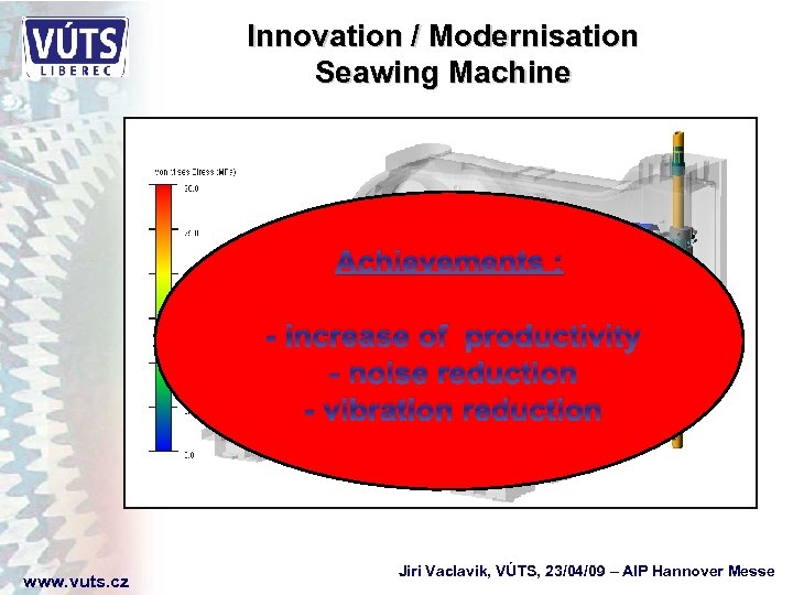 Innovation / Modernisation Seawing Machine Achievements : - increase of productivity - noise reduction