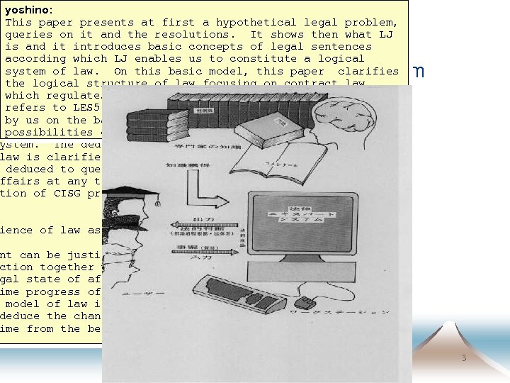 yoshino: This structure legal ogicalpaper presents at first a hypothetical legal problem, tqueries on