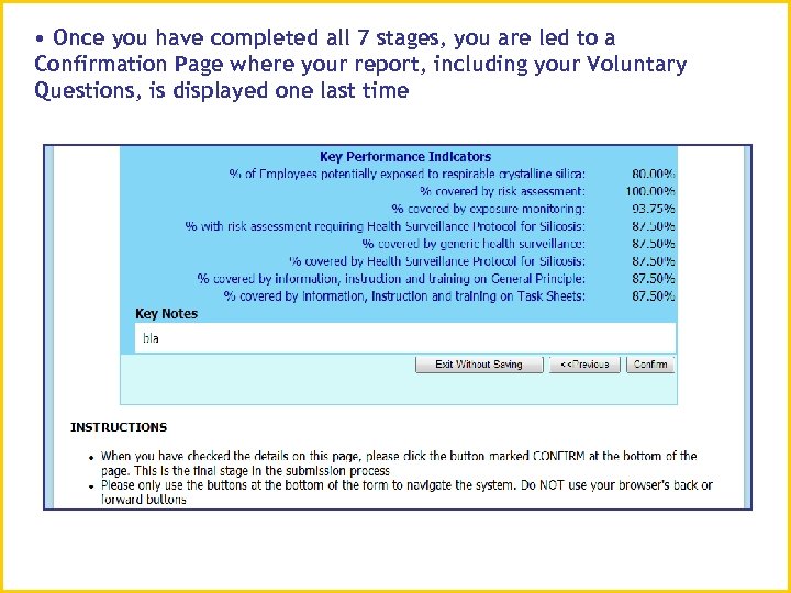  • Once you have completed all 7 stages, you are led to a