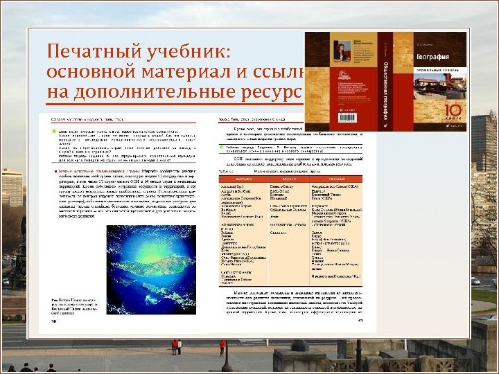 Печатный учебник: основной материал и ссылки на дополнительные ресурсы 