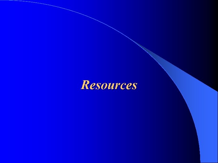 Resources 