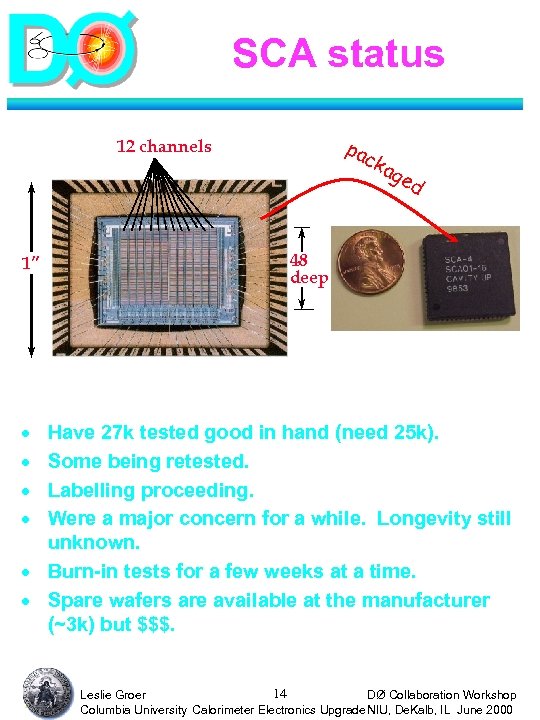SCA status pa 12 channels 1” ck ag ed 48 deep · · Have