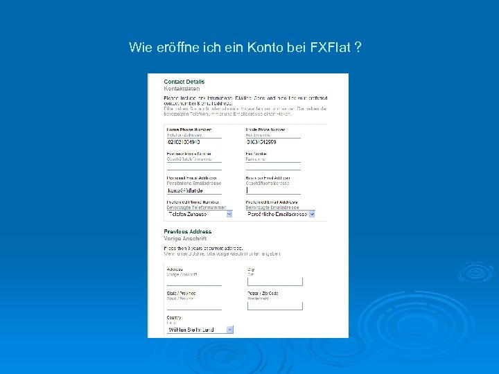 Wie eröffne ich ein Konto bei FXFlat ? 