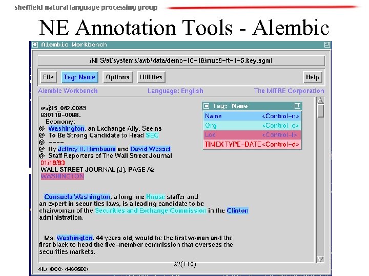 NE Annotation Tools - Alembic 22(110) 