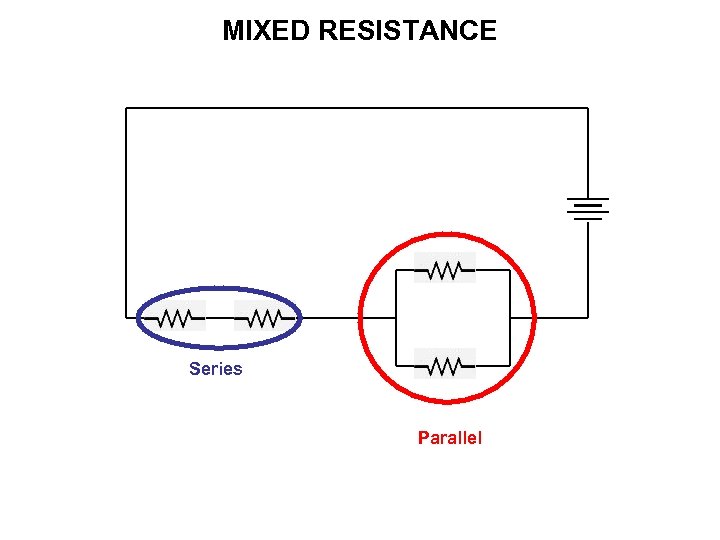 MIXED RESISTANCE Series Parallel 