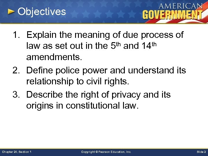 Chapter 20 Civil Liberties Protecting Individual Rights Section