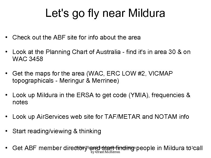Let's go fly near Mildura • Check out the ABF site for info about