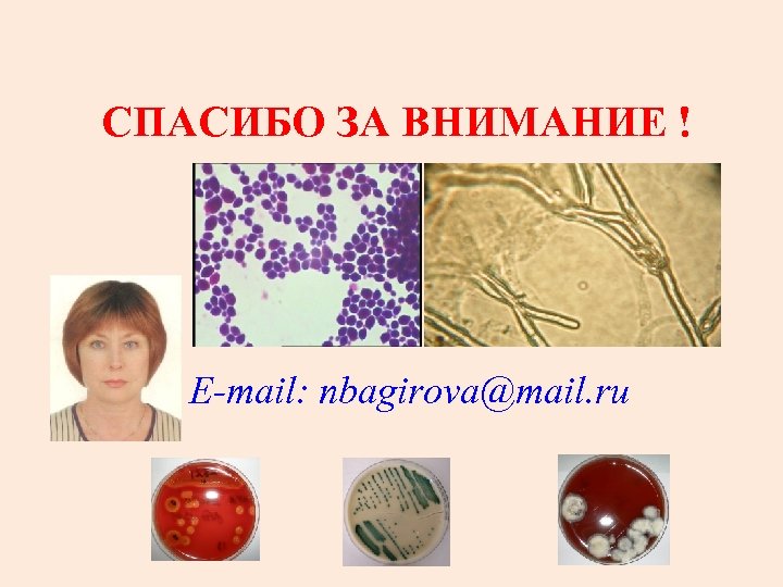 СПАСИБО ЗА ВНИМАНИЕ ! E-mail: nbagirova@mail. ru 