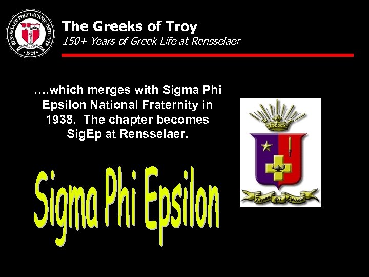 The Greeks of Troy 150+ Years of Greek Life at Rensselaer …. which merges