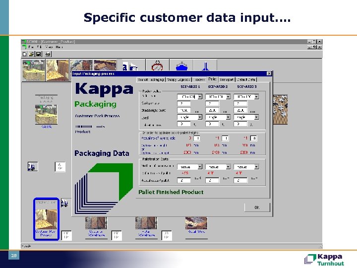 Specific customer data input…. 28 