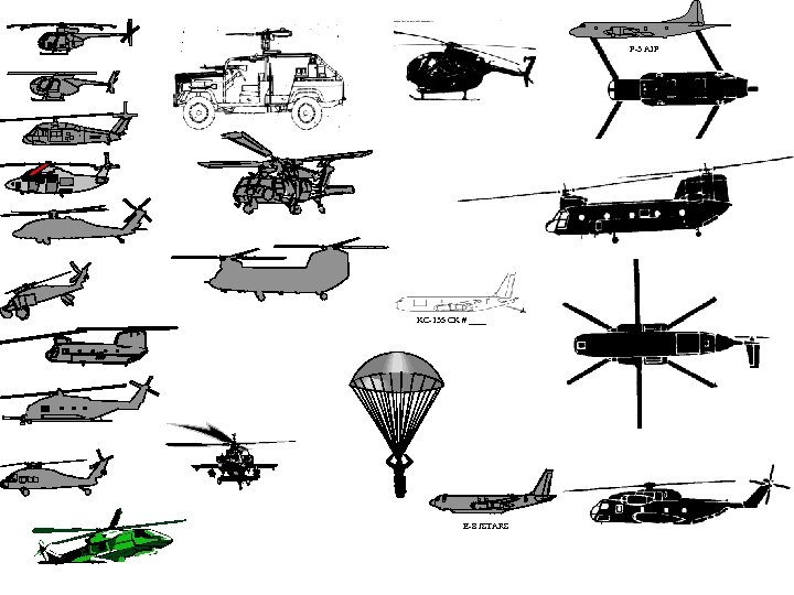 P-3 AIP KC-135 CK # ____ E-8 JSTARS 