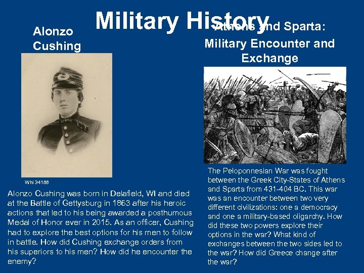 Alonzo Cushing Military History Sparta: Athens and Whi 34188 Alonzo Cushing was born in