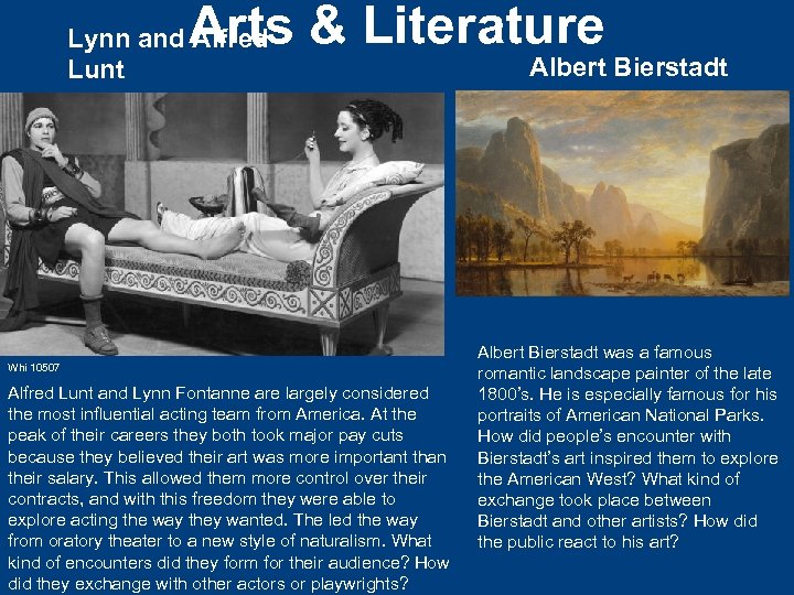Arts & Literature Lynn and Alfred Lunt Whi 10507 Alfred Lunt and Lynn Fontanne