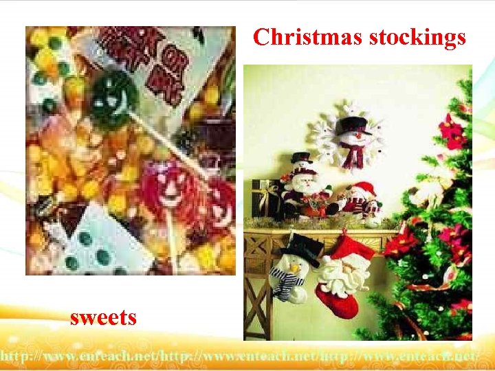 Christmas stockings sweets 