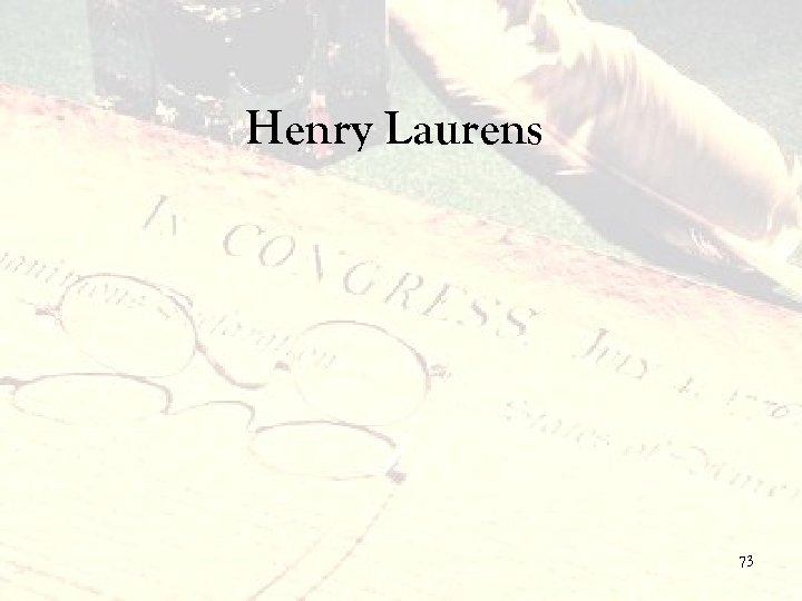 Henry Laurens 73 