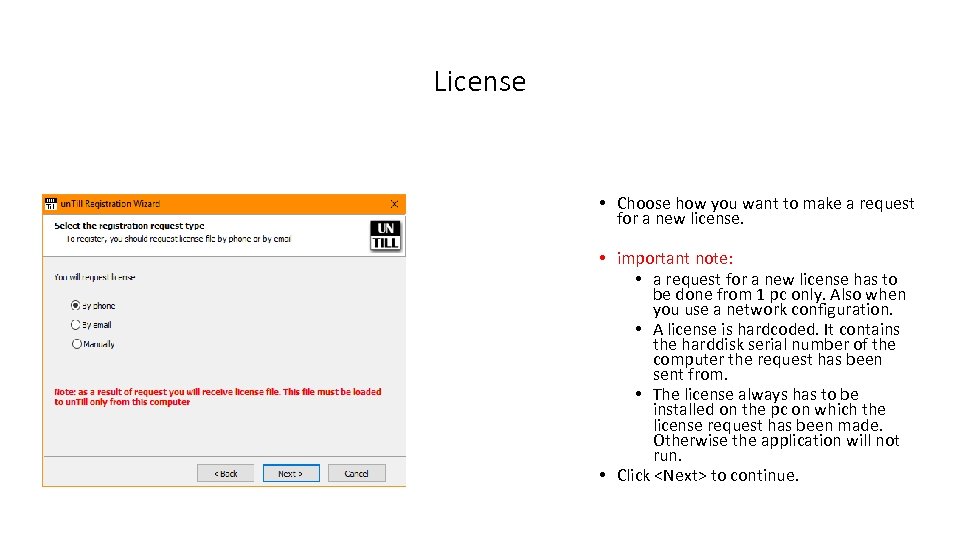 License • Choose how you want to make a request for a new license.