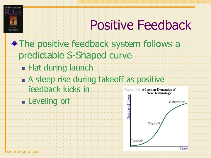 Positive Feedback The positive feedback system follows a predictable S-Shaped curve n n n