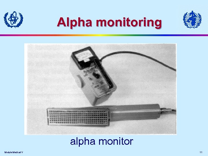Alpha monitoring alpha monitor Module Medical V 11 