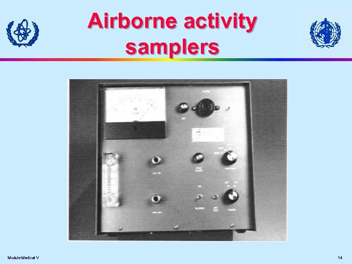 Airborne activity samplers Module Medical V 14 