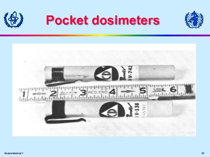 Pocket dosimeters Module Medical V 26 