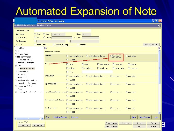 Automated Expansion of Note 