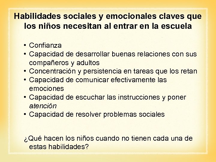 Habilidades sociales y emocionales claves que los niños necesitan al entrar en la escuela
